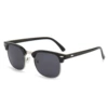 C1-Bright Black Silver Frame-Black Gray Film