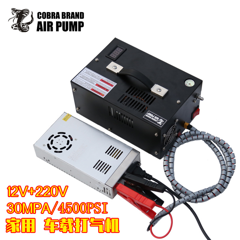 Cobra 12V coche eléctrico de alta presión sumergible bomba de aire 30MPA 4500psi 220V110V