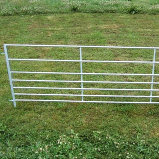 出口40圆管焊接6根农场牛栏门32NB 3.66米长1米高农场防护门