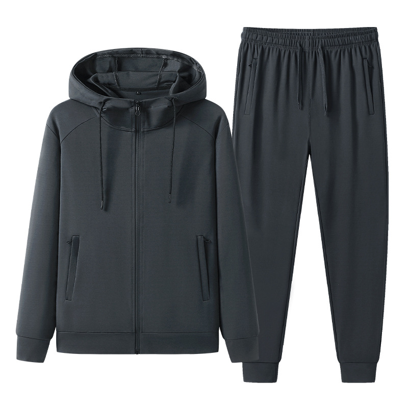 Transfronterizos primavera y otoño tiensil romano trajes deportivos masculinos casuales con sudadera encapuzada trajes sueltos pantalones de moda