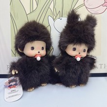 跨境亚马逊可爱蒙奇娃娃毛球钥匙扣时尚女士包包汽车挂饰厂家现货