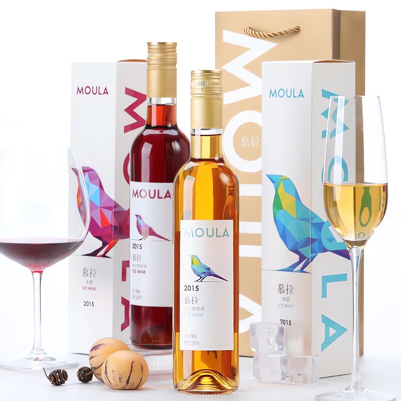Mura red wine Riesling ice white wine 500ml gift box ice wine white wine agent Mura red wine Riesling ice white wine 500ml gift box ice wine white wine agent