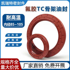 氟胶骨架油封内径85~105耐高温耐腐蚀耐磨TG4外螺纹TC骨架油封