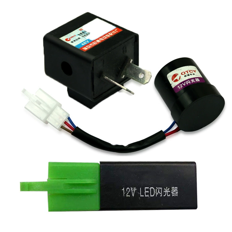 Электрическая вспышка 12v48v60v с проводкой мотоцикла модифицированный светодиодный зуммер со звуковой вспышкой