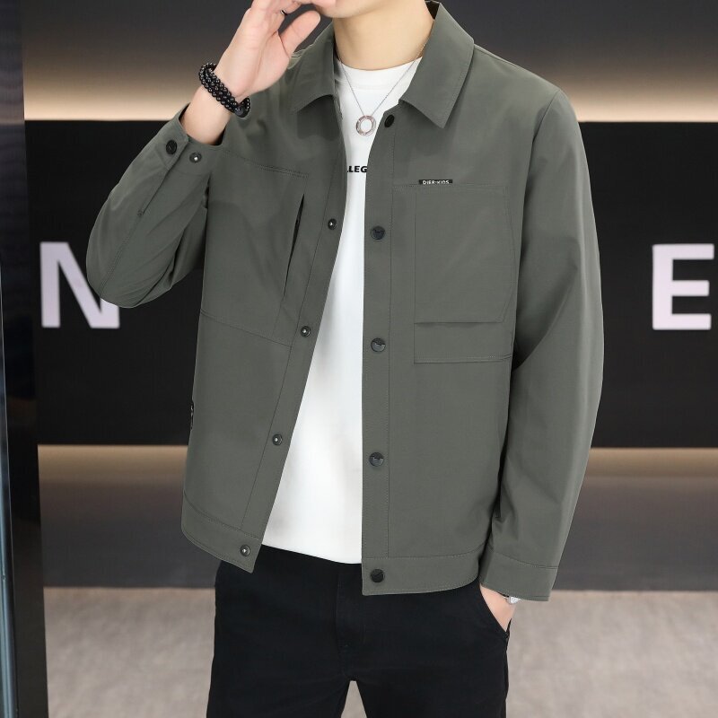 Pika Brand Same Style 2026 Autumn Men's Lapel Jacket New High-Quality Casual Business Top Pika Brand Same Style 2026 Autumn Men's Lapel Jacket New High-Quality Casual Business Top