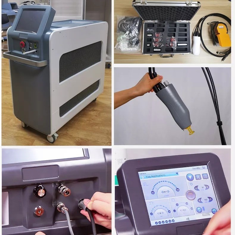 光ファイバー長パルス幅755ナノメートル1064ナノメートルエメラルドサファイアALexandrite専用全身美容器|undefined