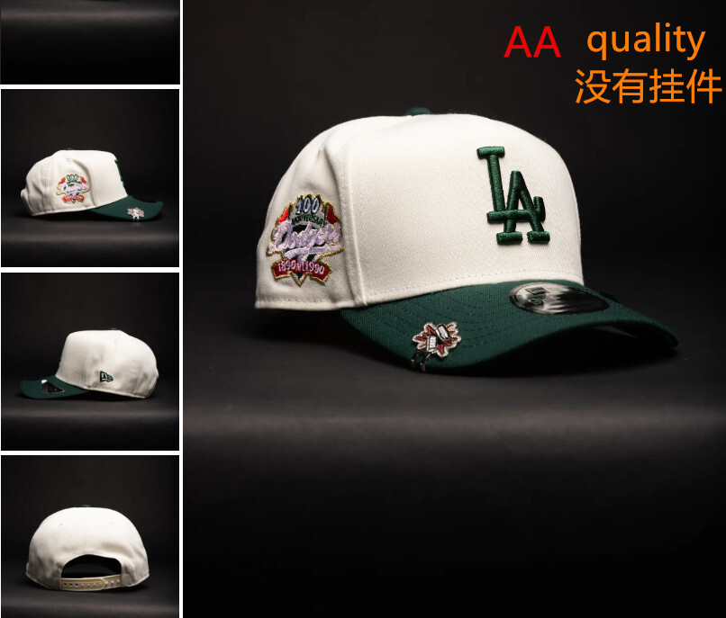Comercio exterior transfronterizo al por mayor 2026 AA gorra de boca de pato bordado tridimensional ajustable gorra de hip-hop Yankees Dodgers