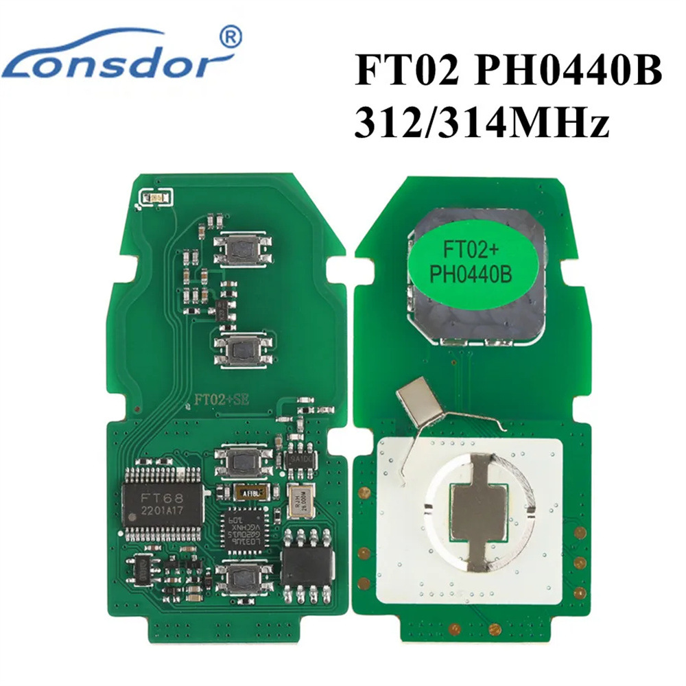 Lonsdor FT02/FT08 PH0440B 312/314MHz Smart Key PCB适用于丰田