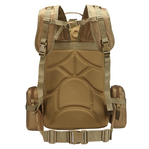 Outdoor sports mountaineering backpack travel large capacity multifunctional tactical camping combination backpack