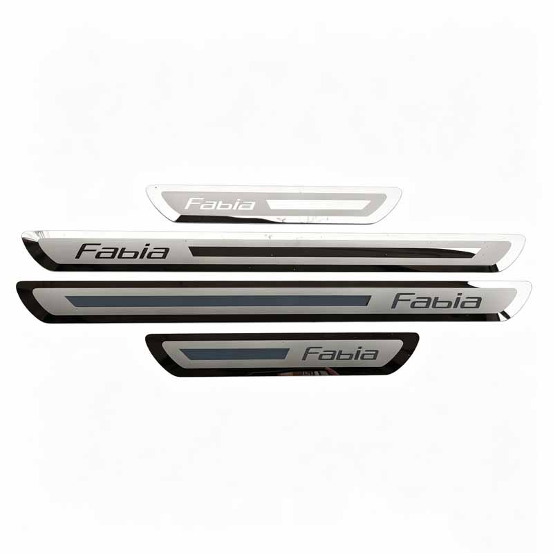 Volkswagen Skoda Fabia/Octavia/Superb Door Sill Plates Skoda Scala Modified Stainless Steel Threshold Strips