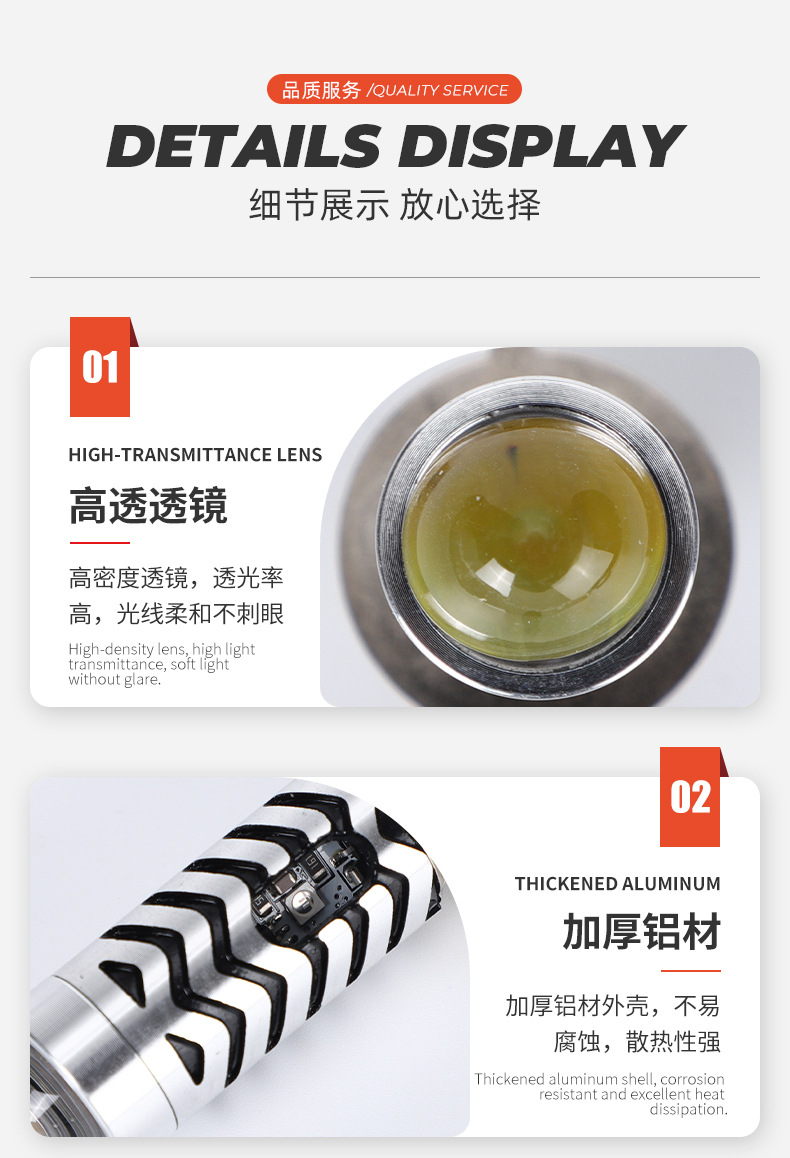 Ultra-bright LED headlights for electric vehicles, featuring built-in “devil eyes” and designed as motorcycle spotlights or front headlights for electric vehicles