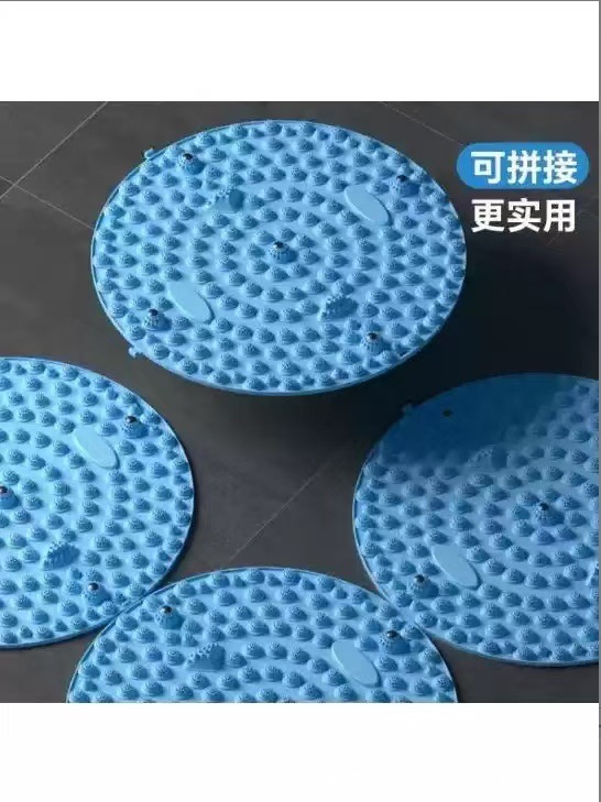 指圧マット 家庭用 足裏マッサージ ランニングマット 足裏マッサージパッド 厚手 丸型 足マッサージパッド 指フィットネス 磁石入り 厚手|undefined