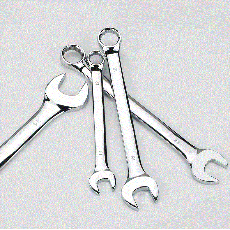 Flor de ciruelo abierta herramienta de llave de doble propósito traje de doble cabeza colgante tablero combinación llave de hardware herramienta de hardware de reparación de automóviles