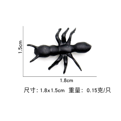 Halloween toy simulation black ant model new and strange little ant props holiday trick toys