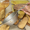 A generation of fat Pure titanium fold Handle Sheila 320ML Snow bowl outdoors Titanium Bowl Camp Picnic tableware