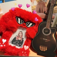 宋雨琦紅兔子毛絨卡套韓國ins校園飯卡咕卡愛豆小卡照片展示