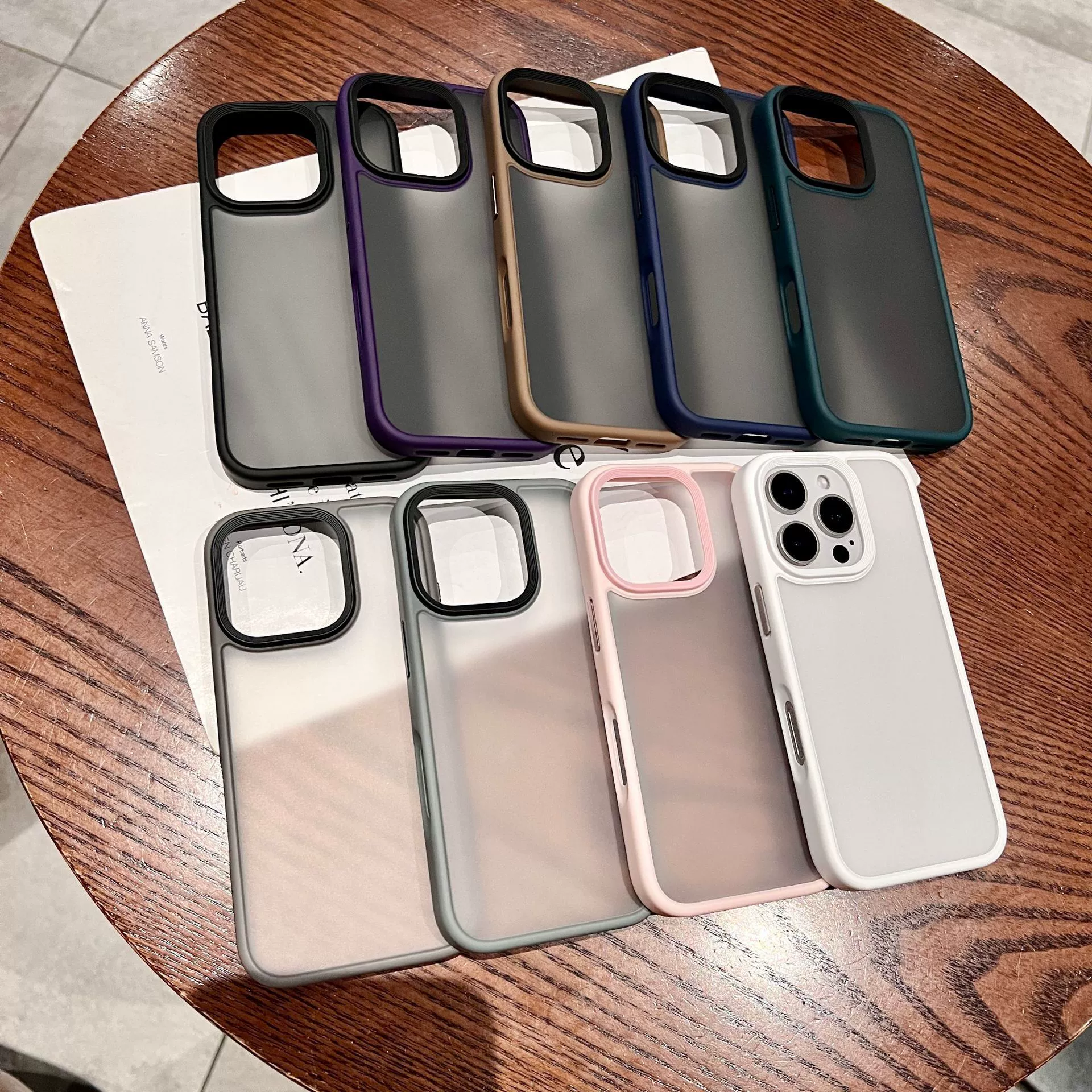 Apple, совместимый матовый чехол для телефона, прозрачный iPhone 15, защитный чехол, iPhone, 15прэмакс, защита от падений