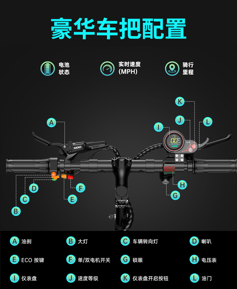 Foreign Trade European and American Export Battery Car Alloy Electric Scooter Driving Small Scooter Folding Scooter