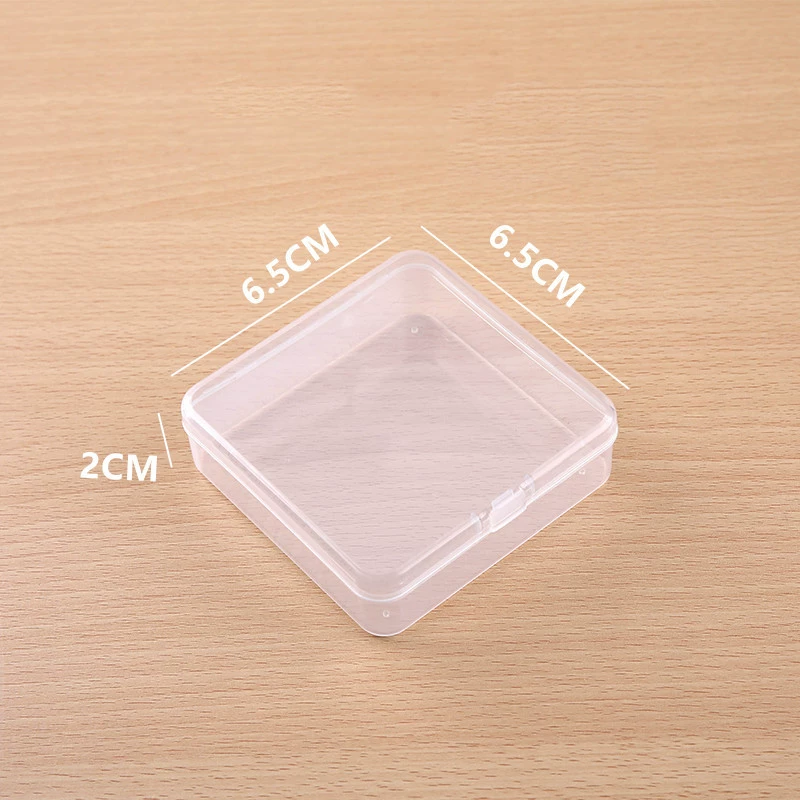 Квадратная полипропиленовая прозрачная пластиковая коробка Прямоугольная крышка Ящик для хранения рыбы Маленькие инструменты Прозрачная упаковка Пластиковая коробка