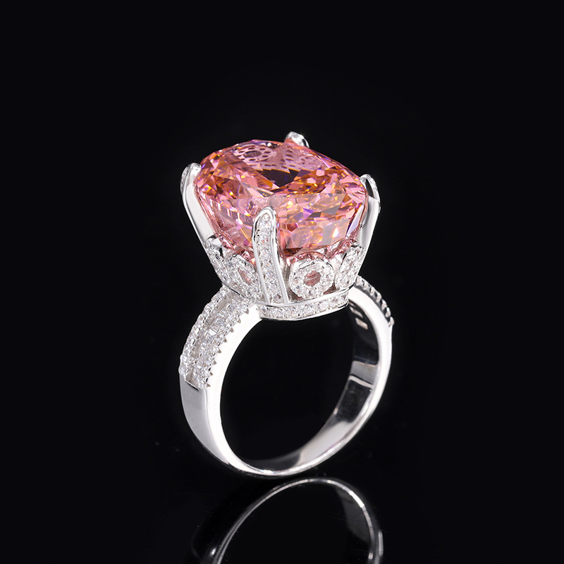 Zhuang Sheng joyería S925 plata Diamante de alto carbono paparazha 13*18 creativo hueco incrustaciones moda traje las mujeres