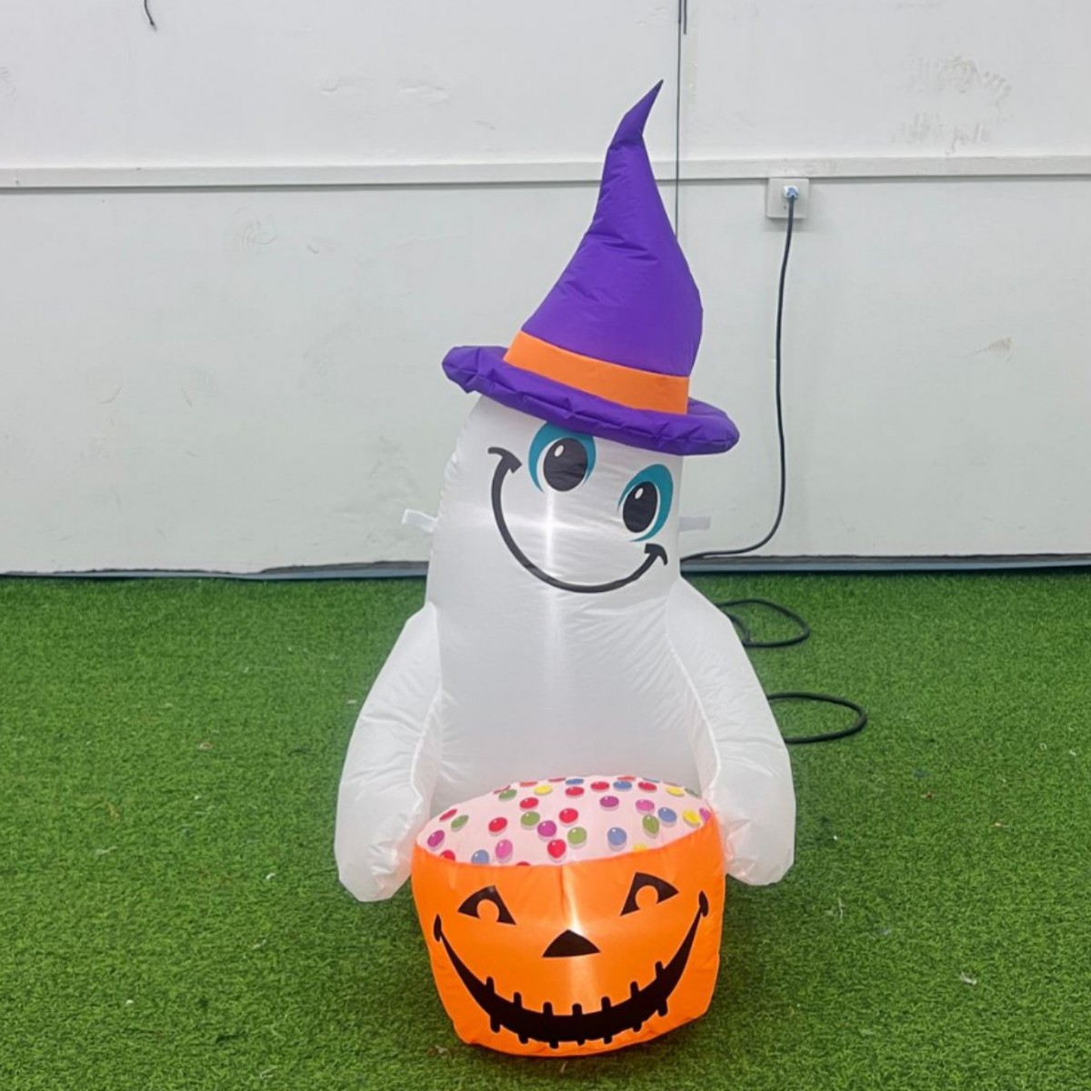 跨境新品节气气模万圣节幽灵白鬼充气气模型充气服装白鬼气模厂家