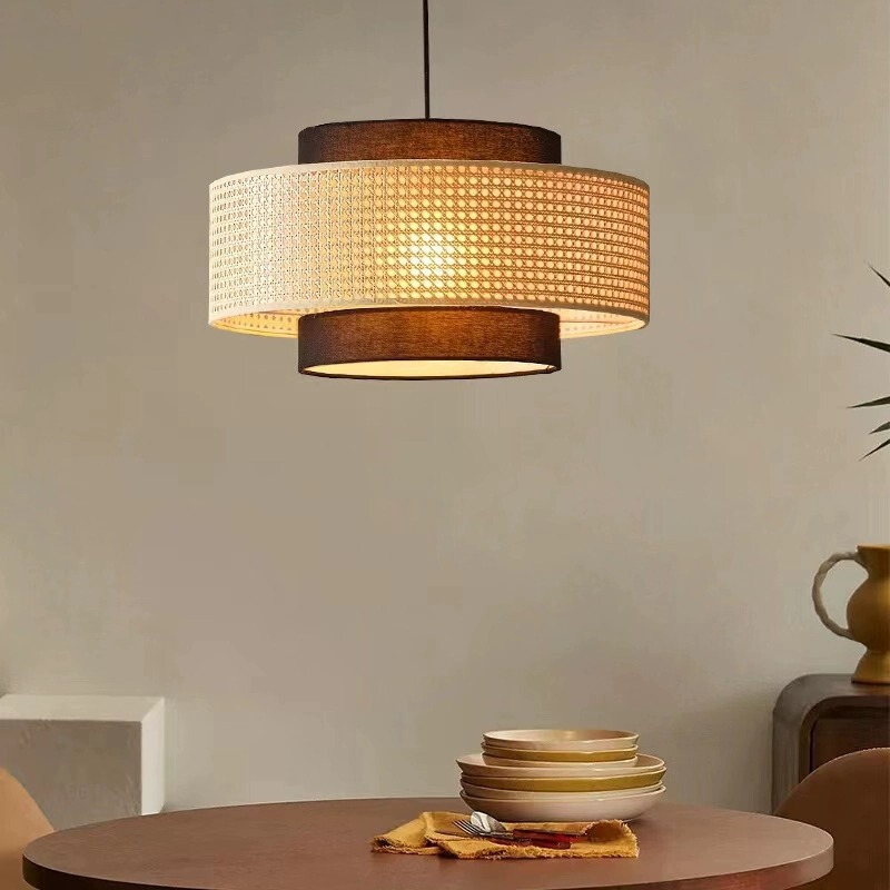 Chinese Style Quiet Chandelier Vintage Simple Restaurant Homestay Hotel Hot Pot Restaurant Zen Tea Room Chinese Style Rattan Art Lamps Chinese Style Quiet Chandelier Vintage Simple Restaurant Homestay Hotel Hot Pot Restaurant Zen Tea Room Chinese Style Rattan Art Lamps