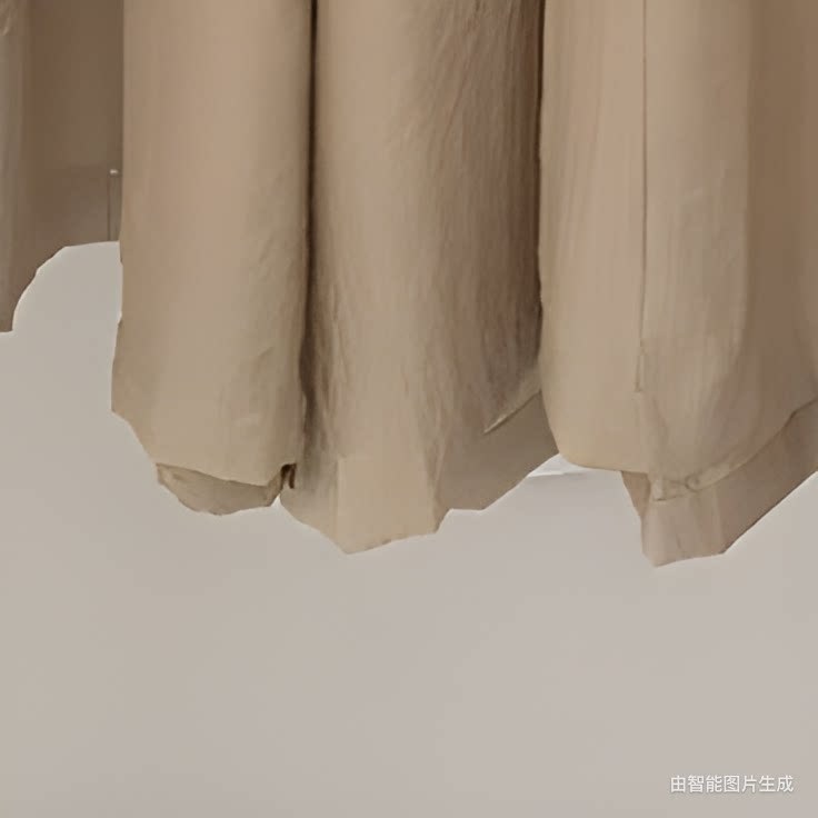 Quần culottes nữ ống rộng cạp cao thiết kế nhún eo phong cách thoải mái — Thẻ nông, màu đen, màu hồng, màu cam chi tiết 10