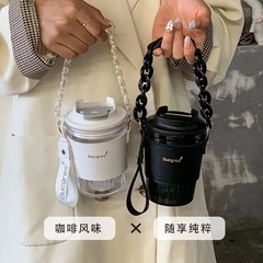 2023新款塑料防摔吸管水杯子ins女生高顏值簡約小眾學生可愛塑料