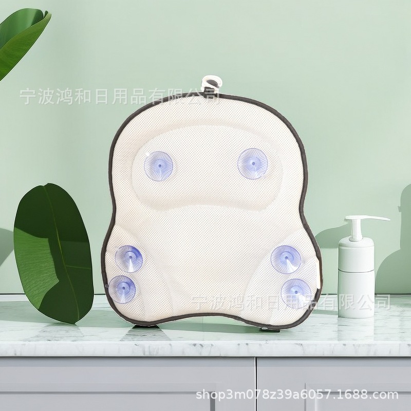クロスボーダー起爆4dネットバス枕3d材料充填透水通気アップグレード吸盤滑り止め水洗い可能|undefined