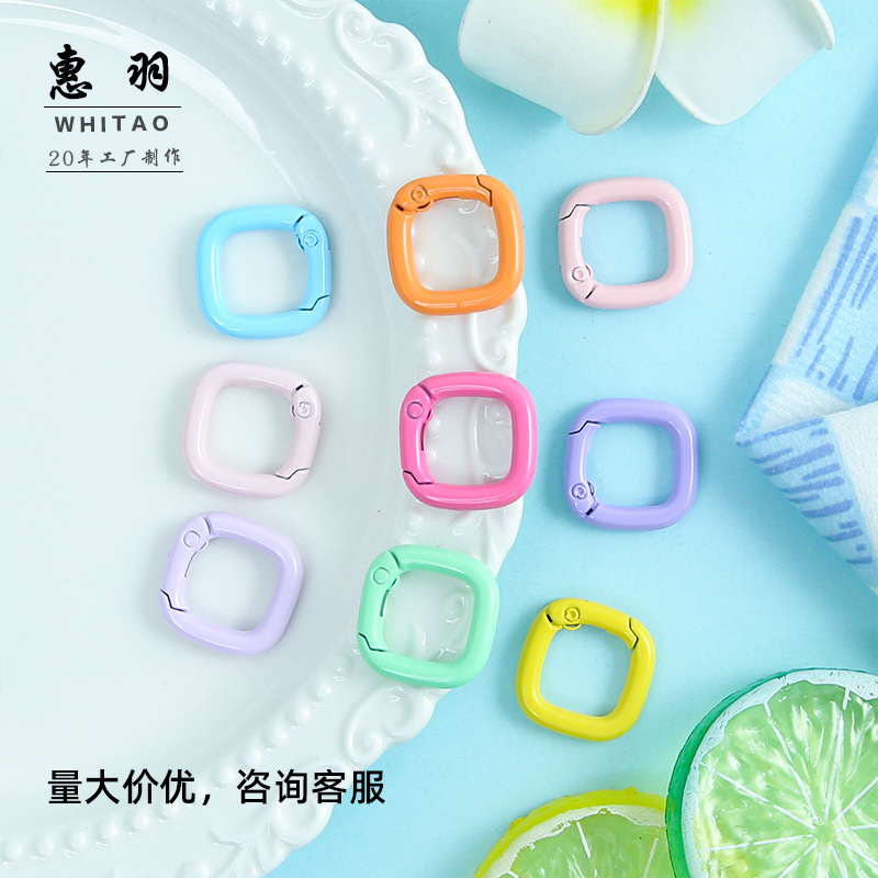 Square rings for jewelry and fashion accessories