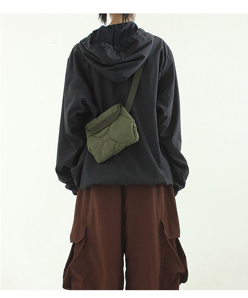 localmansion Nylon Small Wave Quilting Diamond-patterned Shoulder Crossbody Bag_voghion.com