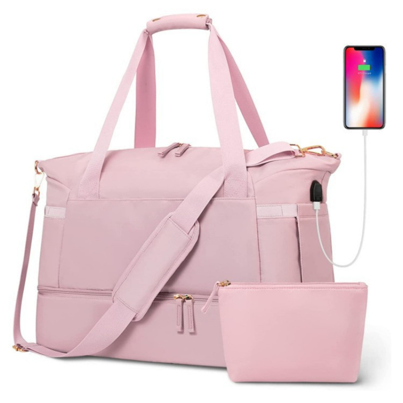 Inventario transfronterizo nueva bolsa de fitness impermeable transpirable separación seca y húmeda multifuncional de gran capacidad con bolsa pequeña