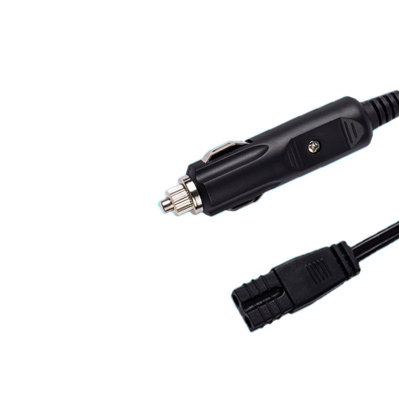 车载净化器5.5*2.1（2.5）弯头红头美式点烟器车充插头阻燃安全