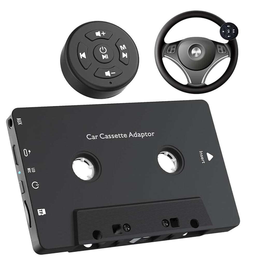 Maqnitofon üçün Bluetooth kaset adapteri, 3.5 mm audio çıxışı