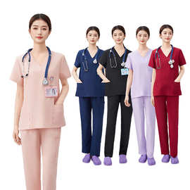 新品医生护士工作制服手术衣手术服洗手衣手术室直筒裤纯色套装