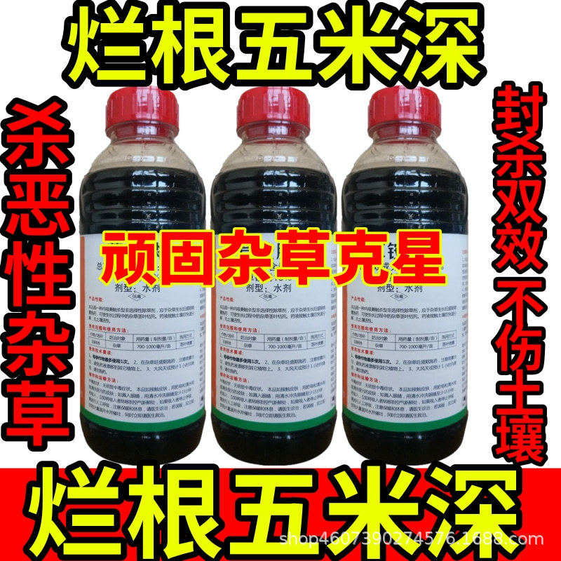 烂根五米深精草铵膦铵盐除草草安草铵磷草胺磷除牛筋草小飞蓬农药