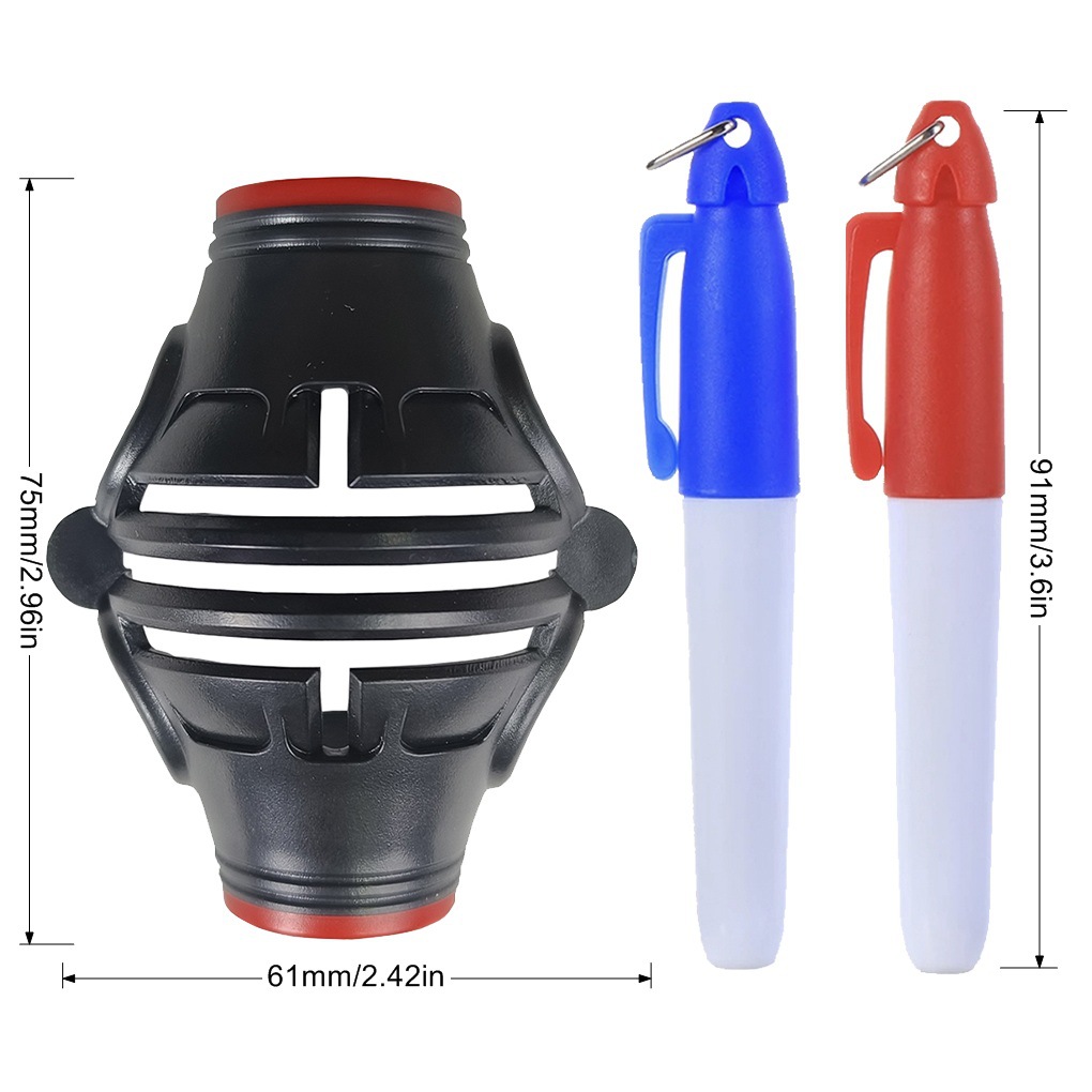 Pelota de golf Scriber anillo herramienta de trazado pintor rotatorio 360 ° dibujo traje pluma
