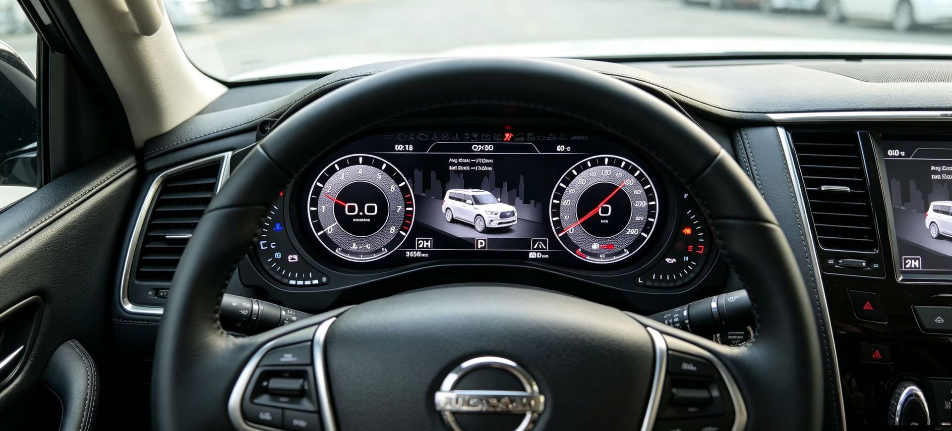 Suitable for Nissan Patrol Y62 and Infiniti Qx Series Modification and Upgrade to Full Lcd Instrument Panel 12.3inch