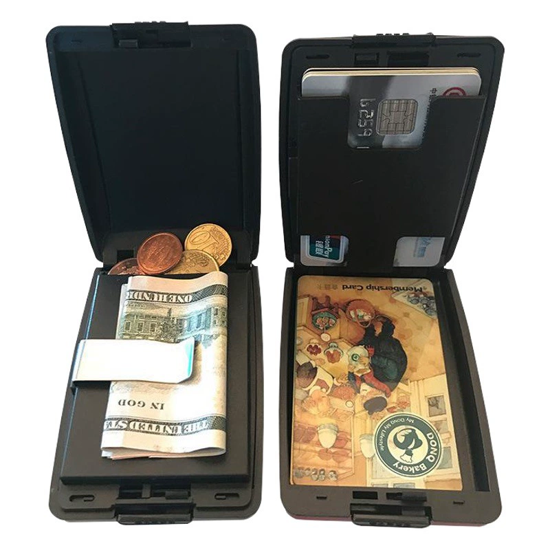 Фабрика продажа RFID алюминиевого сплава кошелек многофункциональный карты сумка алюминиевая банковская карта сумка Мода кошелек