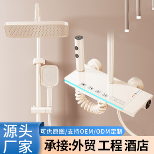 Shower Set Project Hot and Cold Digital Display Gun Gray Piano Shower Hygienic Bath Shower Set