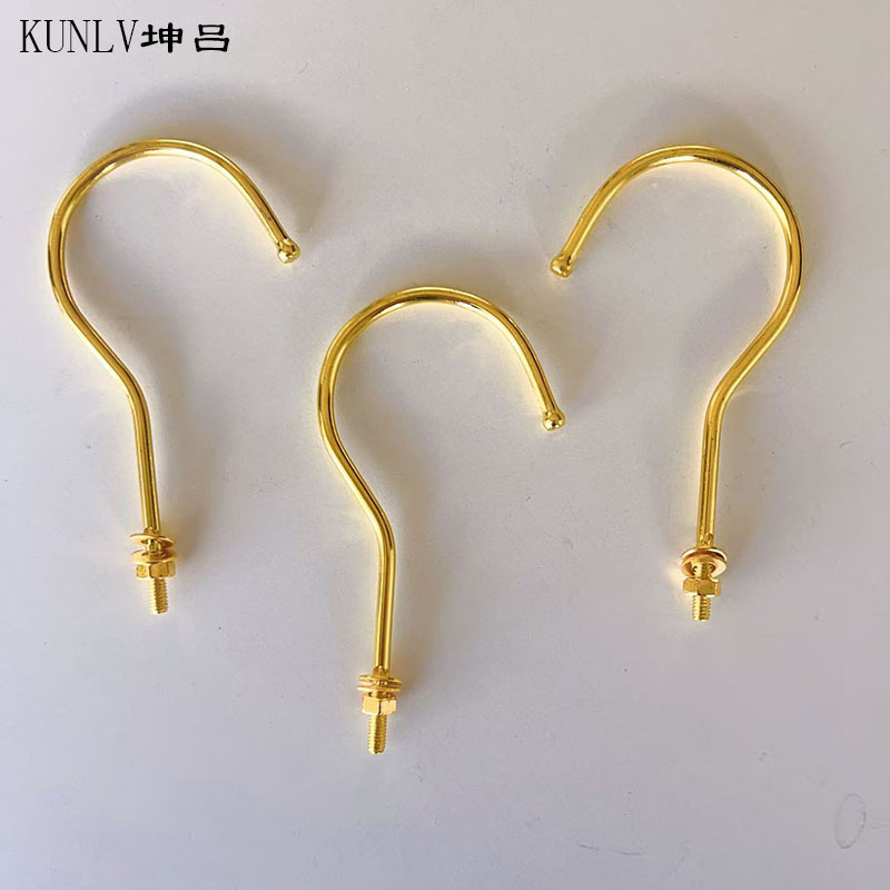 模特片挂钩金属镀锌带螺母垫片配件半身胸片服装店金色衣架钩勾子