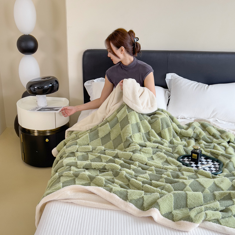 격자 무늬 말차 그린