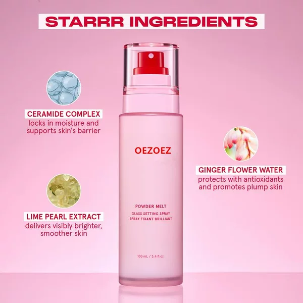 Cross-Border Popular Makeup Setting Spray, Moisturizing, Light and Natural, Shimmering, Long-Lasting Makeup, Waterproof Makeup Spray