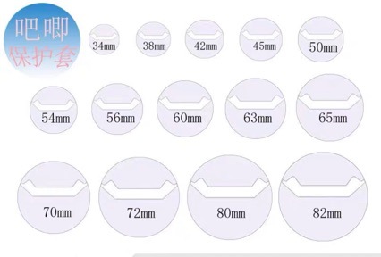 吧唧挂件保护套动漫周边胸章收纳套爱心圆形徽章透明挂件保护套
