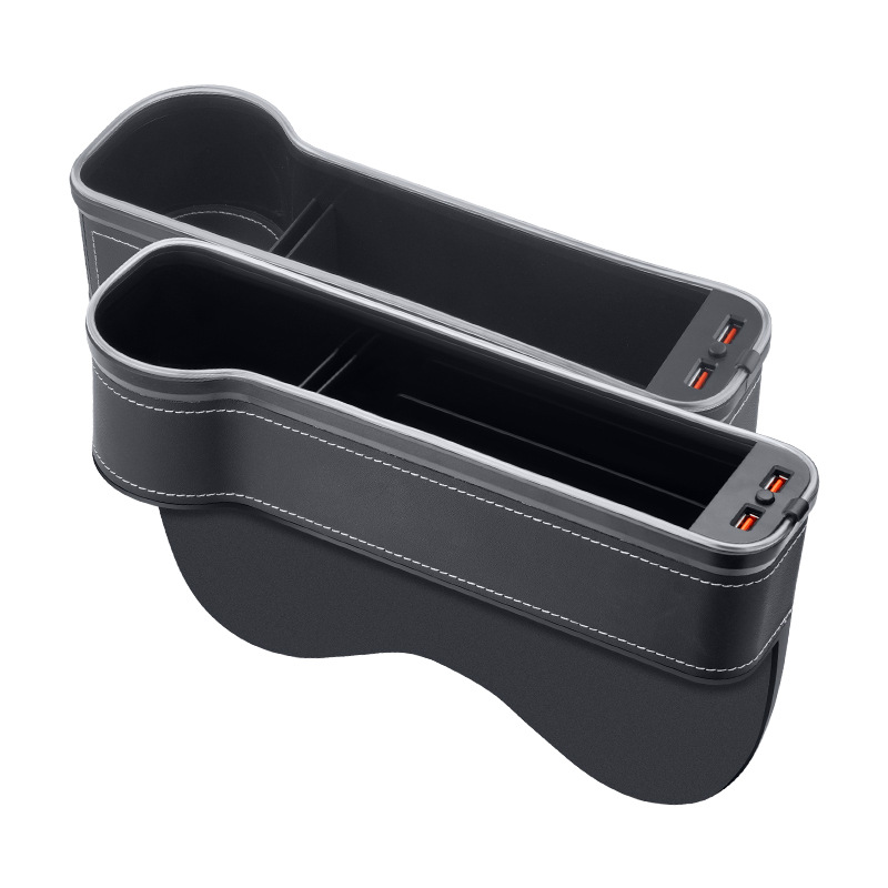 Nueva caja de almacenamiento de espacio de coche transfronterizo de Amazon RGB con caja de almacenamiento de espacio de asiento de coche de carga
