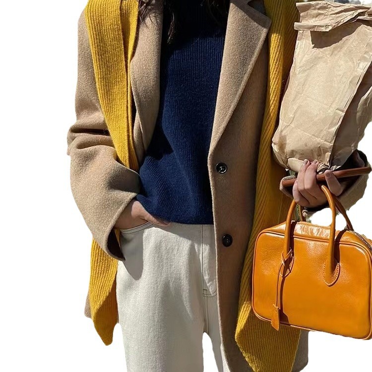 Les blogueurs recommandent aux étudiants des chapeaux décontractés, des écharpes et des châles une pièce avec des cols. Version coréenne pour rester au chaud_voghion.com