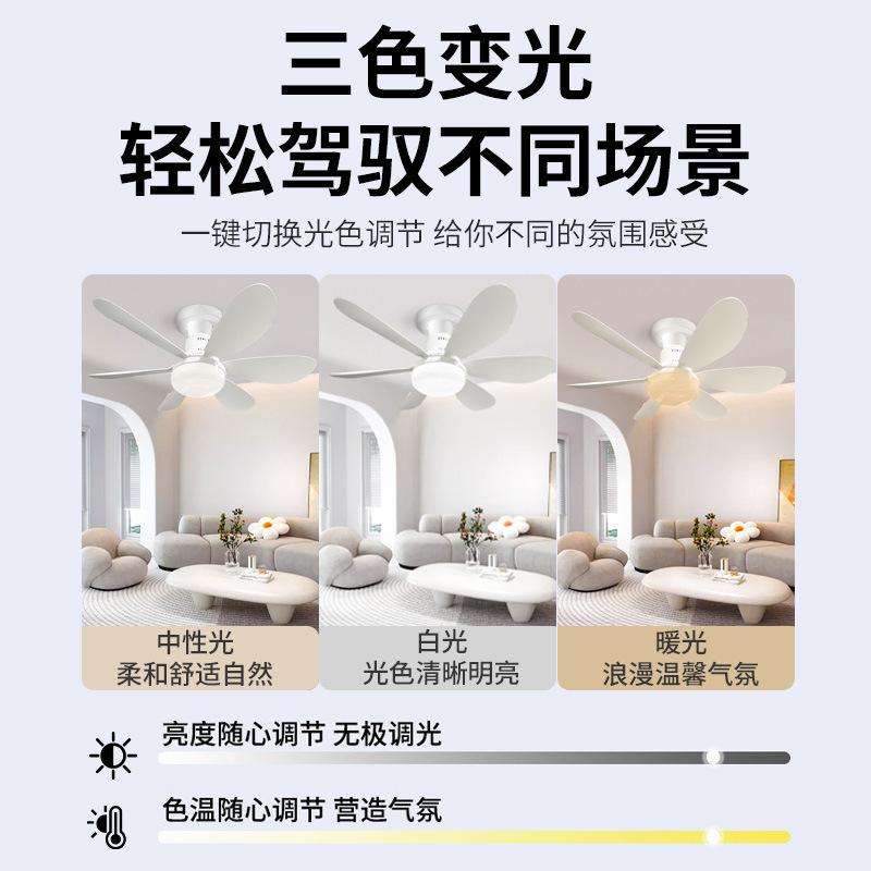 新しい風力の大きい扇風機の明かりのネジの口の家庭用の台所のレストランのシャンデリアの客間の寝室の天井の明かりは天井の扇風機の明かりを貼ります。|undefined
