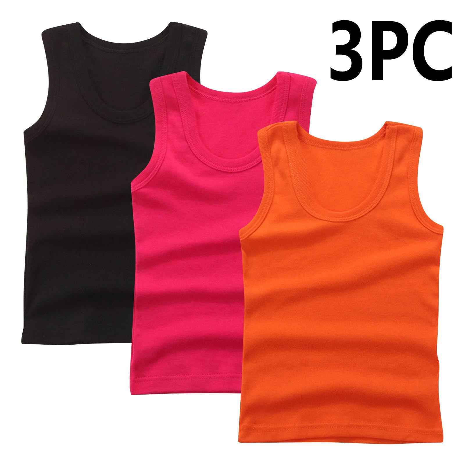 DK Tank Top-Orange+Red+Black