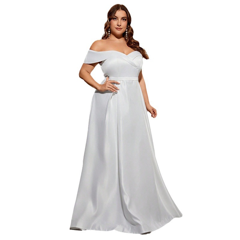 Satín un hombro vestido de noche de verano nuevo Aliexpress desfile vestido de fiesta fábrica de suministro