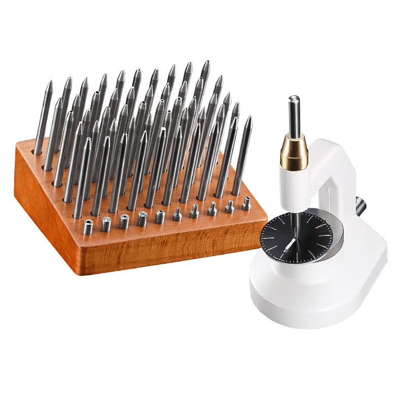 台式装针机 拆装手表时分针套装工具 取针器 机芯座装针 修表工具